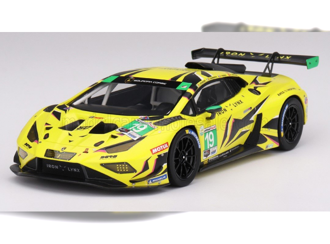 LAMBORGHINI Huracan Gt3 Evo2 Team Iron Lynx №19 Imsa 24h Daytona (2023) C.Schiavoni - R.Ineichen - F.Perera - R.Giammaria, Yellow