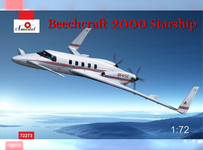 Сборная модель Американский пассажирский самолет Beechcraft 2000 starship