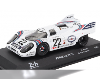 PORSCHE 917k 4.9l Team Martini Racing №22 Winner 24h Le Mans (1971) Helmut Marko - Gijs Van Lennep, White Blue