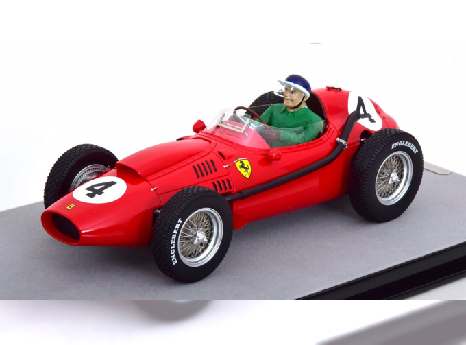 FERRARI F1 Dino 246 N 4 Winner French Gp Mike Hawthorn (with Pilot Figure) 1958 World Champion, Red