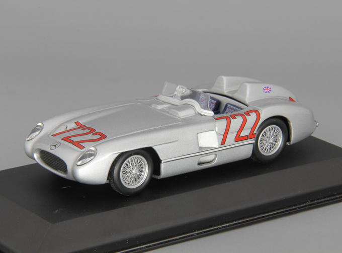 MERCEDES-BENZ 300 SLR Mille Miglia S.Moss / D.Jenkinson #722 (1955), silver