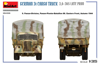 Сборная модель OPEL Blitz German 3t Cargo Military Truck 2-assi 1945