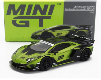 LAMBORGHINI Aventador Gt Evo №32 Lb-works Silhouette (2019), Green Black