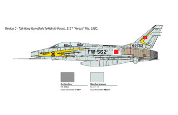 Сборная модель Самолет F-100F SUPER SABRE