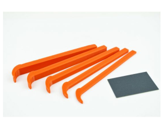 Набор из 5 миниатюрных выпуклых шкурников (N4)