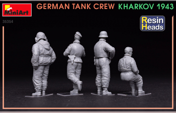 Сборная модель German Tank Crew. Kharkov 1943. Resin Heads