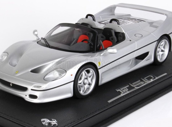 FERRARI F50 SPIDER (1995) - Con Vetrina - With Showcase, silver