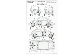 Сборная модель VOLKSWAGEN BEETLE TYPE 1 "1963 NIPPON GRAND PRIX" (Limited Edition)