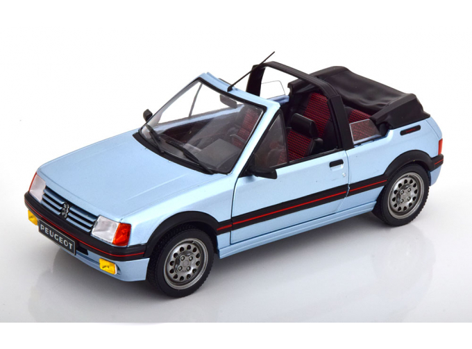 PEUGEOT 205 CTI Convertible (1989), light blue-metallic