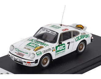 PORSCHE 911 Sc Coupe №7 Winner Rally Condroz (1981) Marc Duez - Willy Lux, White Green