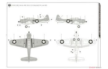 Сборная модель USN SBD-3 The Battle of Midway 80th Anniversary