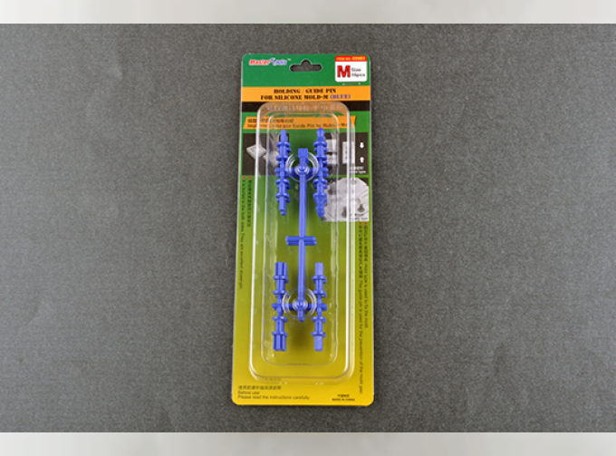 Holding/Guide pin for silicone mould-M (Blue)