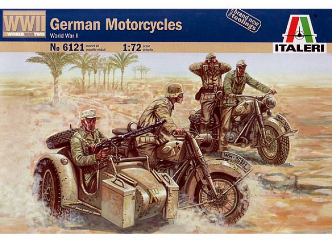 Сборная модель солдаты WWII German Motorcycles