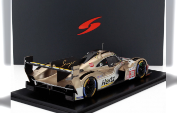 PORSCHE 963 9rd 4.6l Turbo V8 Team Hertz Jota №38 24h Le Mans (2024) Jenson Button - Phil Hanson - Oliver Rasmussen , White Gold