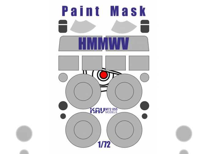 Маска окрасочная на HMMWV (T-Model)