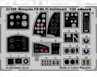 Фототравление для Mosquito FB Mk. VI приборная доска