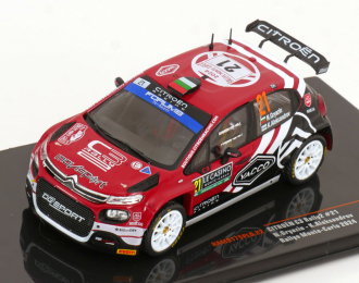 CITROEN C3 Rally2 Team Aec Dg Sport №21 Rally Montecarlo (2024) Nikolay Gryazin - Konstantin Aleksandrov, Red Black White