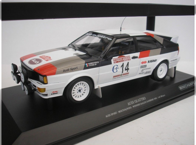 AUDI QUATTRO - AUDI SPORT - MOUTON/PONS - WINNERS RALLYE SANREMO 1981