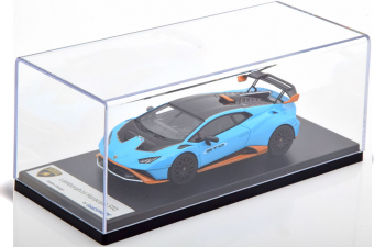 LAMBORGHINI Huracan STO (2021), hellblau/orange/schwarz