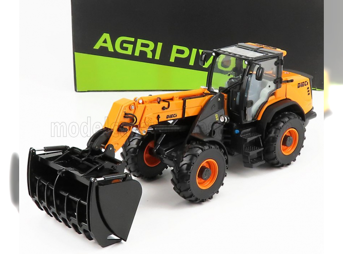 DIECI T90 Plus Agri Pivot Ruspa Gommata (2010) - Tractor Scraper, Yellow Black