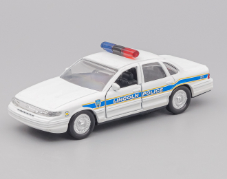 FORD Crown Victoria Lincoln Police, white