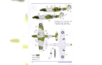 Сборная модель истребитель Messerschmitt Bf.109 A/B Legion Condor