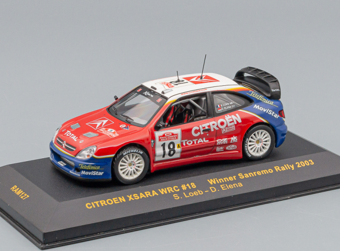 Citroen Xsara WRC #18 Loeb/Elena победитель Rally San Remo 2003