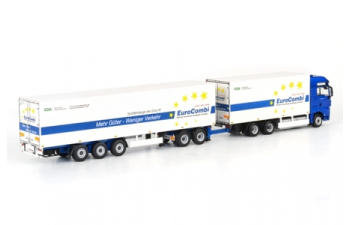 MAN TGX XXL EuroCombi, Premium Line 1:50, синий с белым