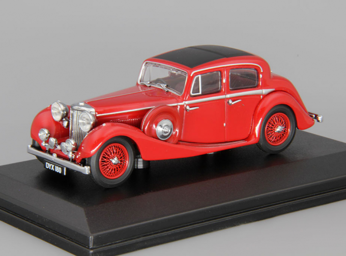 JAGUAR SS 2.5 Saloon Maroon (1937), red