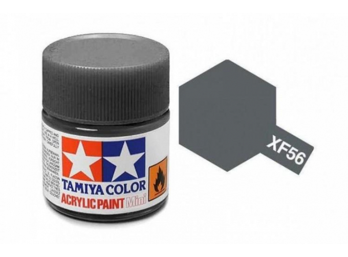 Краска акриловая серый металик матовый XF-56 Metallic Grey,10мл.