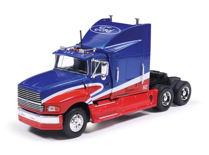 FORD AEROMAX Tractor Truck 3-assi (1990), blue/red