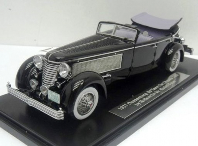 Duesenberg SJ Town Car Chassis 2405 by Rollson for Mr. Rudolf Bauer 1937 fully open (black)