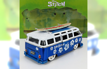 VOLKSWAGEN T1 Minibus With Titch Figure (1962), Blue White