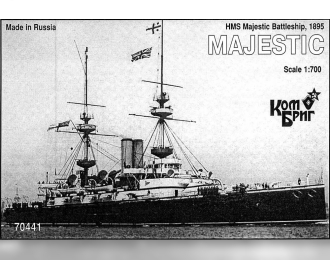 Сборная модель HMS Majestic Battleship, 1895