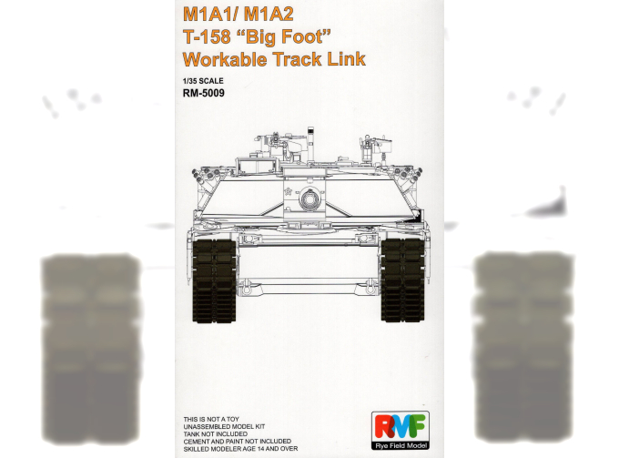 Сборная модель M1A1/M1A2 T-158 "Big Foot" Workable Track Link