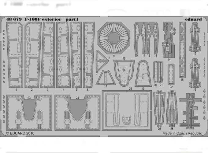 Фототравление F-100F exterior