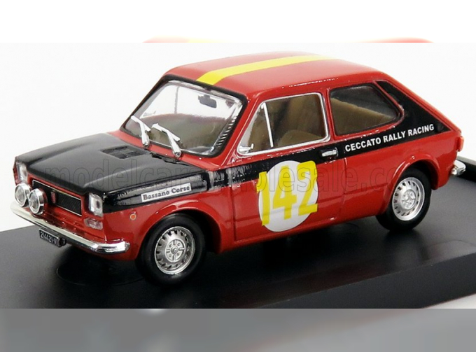 FIAT 127 1 Series 2-door Bassano Corse N142 Rally 2 Valli (1972) Ceccato, Red Black