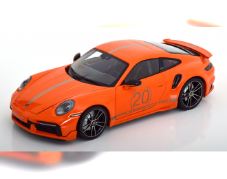 PORSCHE 911 (992) Turbo S Sport Design (2021), orange silver