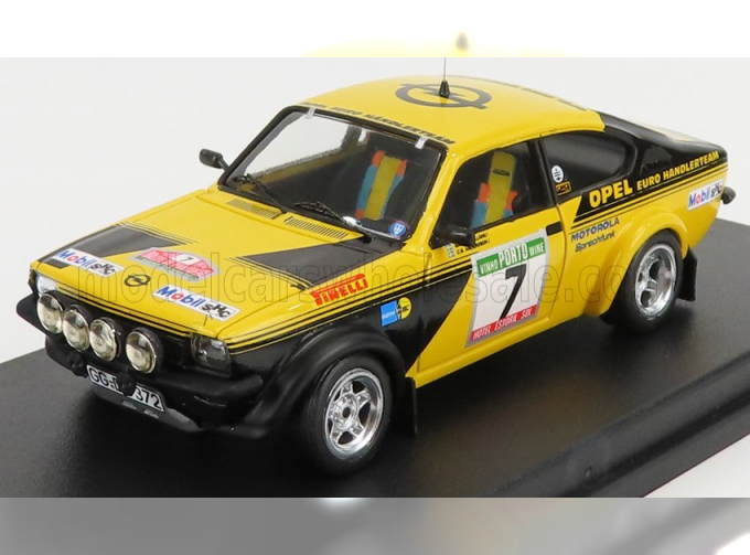 OPEL Kadett Gt/e (night Version) №7 Rally Of Portugal (1976) A.Kullang - C.G.Andersson, Yellow Black