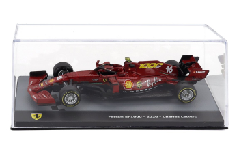 FERRARI F1 Sf1000 Team Scuderia Ferrari Mission Winnow №16 Season (2020) Charles Leclerc - Con Vetrina - With Showcase, Matt Red
