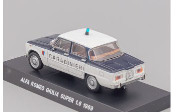 ALFA ROMEO Giulia Super 1.6 Carabinieri (1969), white / dark blue