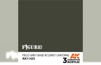 Краска акриловая FIELD GREY BASE #2 (GREY UNIFORM) – FIGURES (серое поле базовый №2 (серая униформа)) 17 мл