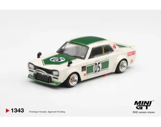 NISSAN Skyline GT-R (KPGC10) LB-Works Hakosuka (1971), white / green 