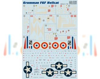 Grumman F6F Hellcat Wet decal