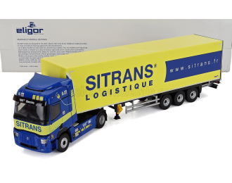 RENAULT T-line E-tech Truck Cassonato Sitrans Transports (2023), Blue Yellow