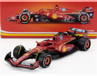 FERRARI F1 Sf-24 Team Scuderia Ferrari №55 4th Italy Monza Gp (2024) Carlos Sainz, Red White Black