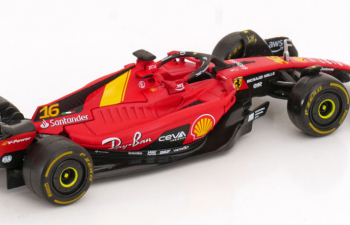 FERRARI F1 Sf-23 Team Scuderia Ferrari №16 4th Monza Italy Gp (2023) Charles Leclerc, Red Black Yellow