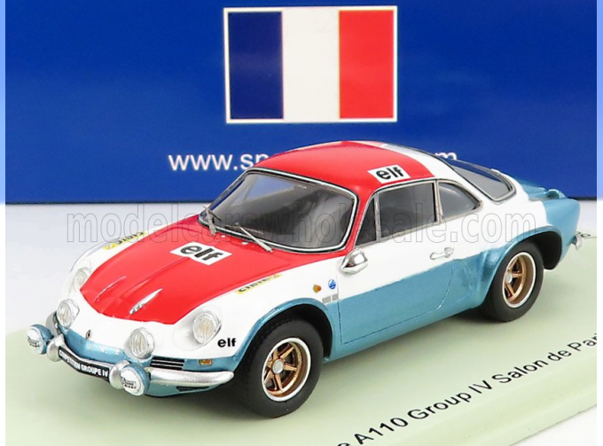 RENAULT A110 Alpine Gr.iv Salon De Paris (1972), Red White Light Blue