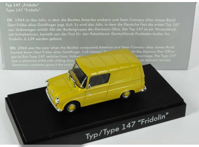 VOLKSWAGEN Typ 147 Fridolin, yellow