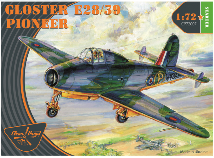 Сборная модель Самолёт Gloster E28/39 Pioneer. Starter ki